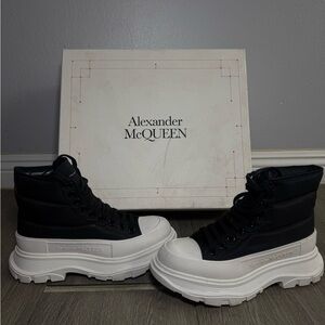 Alexander McQueen Monochrome High-Top Sneakers